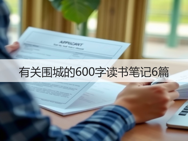有关围城的600字读书笔记6篇