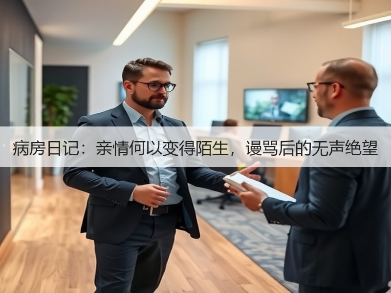 病房日记：亲情何以变得陌生，谩骂后的无声绝望