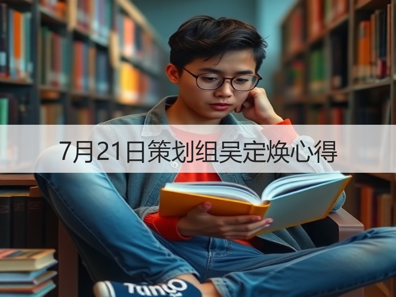 7月21日策划组吴定焕心得