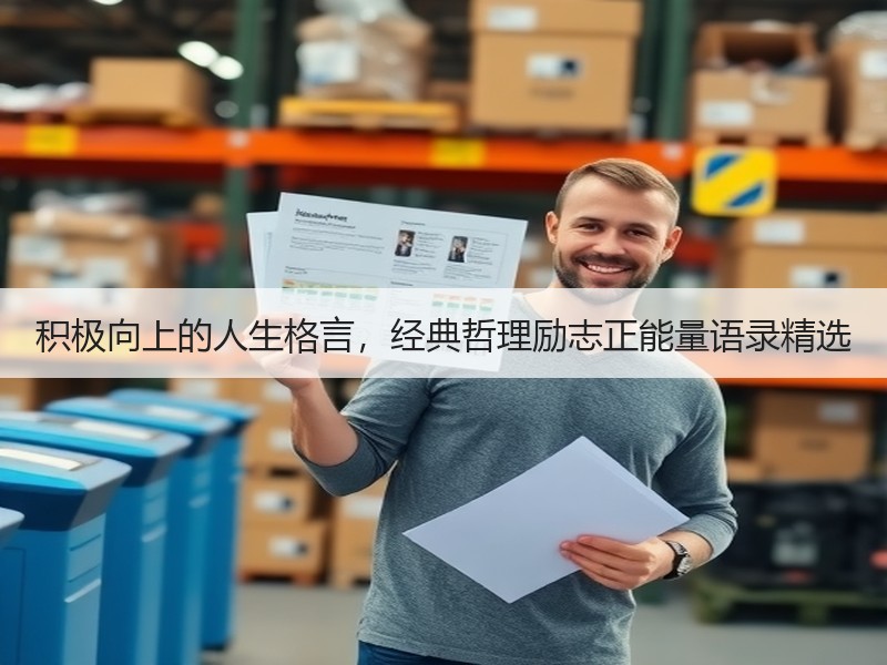 积极向上的人生格言，经典哲理励志正能量语录精选