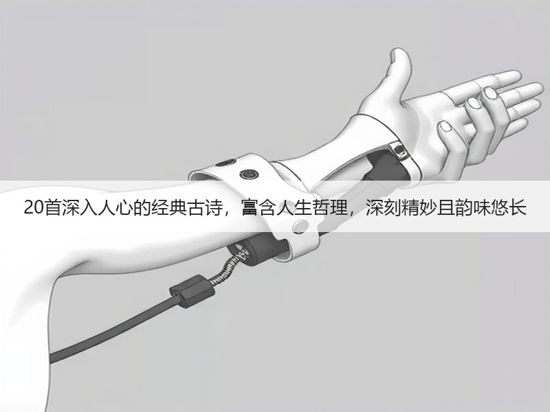 20首深入人心的经典古诗，富含人生哲理，深刻精妙且韵味悠长
