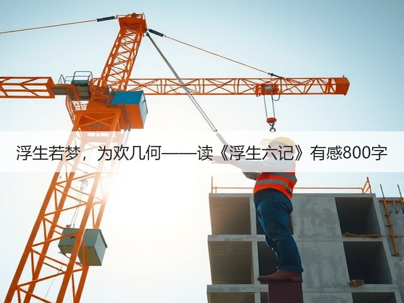 浮生若梦，为欢几何——读《浮生六记》有感800字