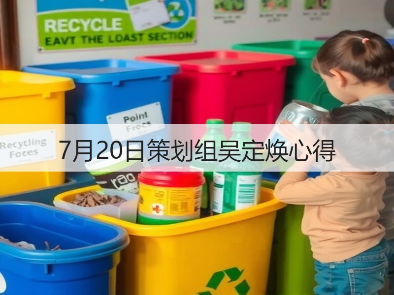 7月20日策划组吴定焕心得