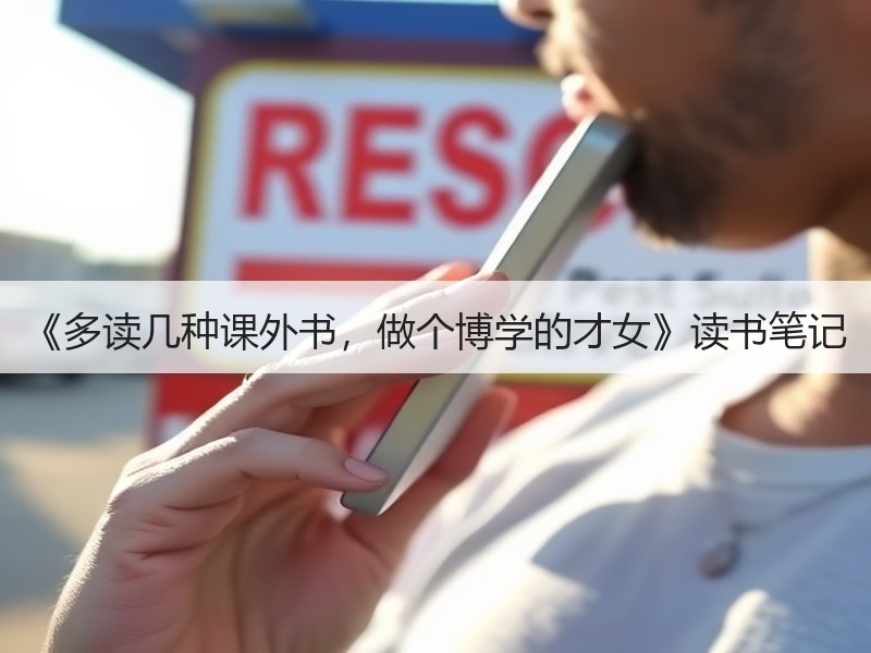 《多读几种课外书，做个博学的才女》读书笔记