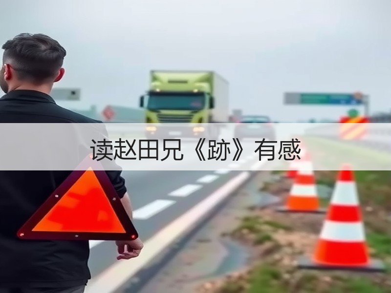 读赵田兄《跡》有感