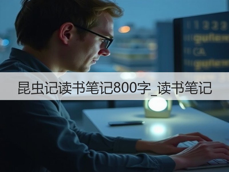 昆虫记读书笔记800字_读书笔记