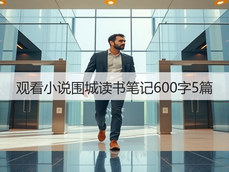 观看小说围城读书笔记600字5篇