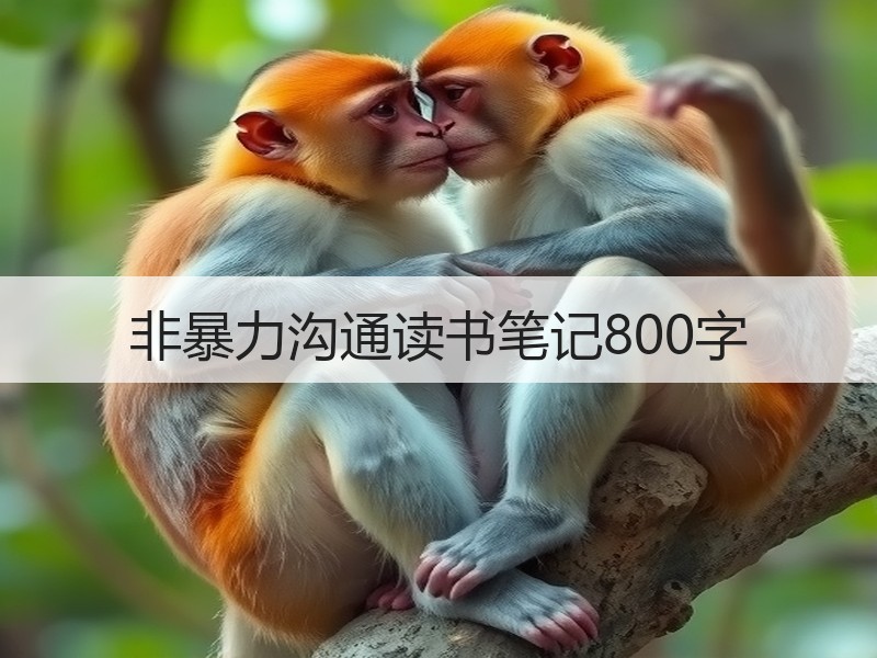 非暴力沟通读书笔记800字
