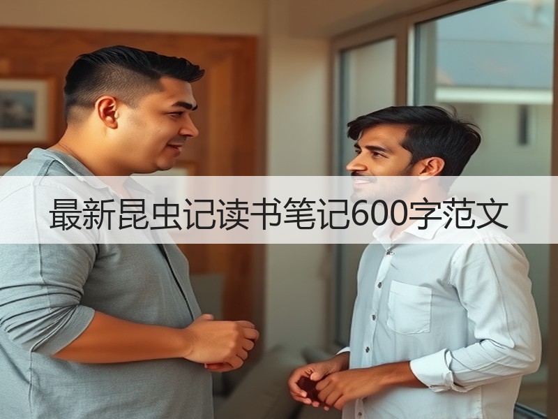 最新昆虫记读书笔记600字范文