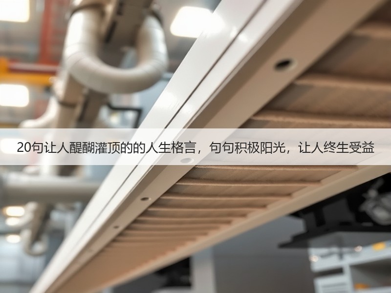 20句让人醍醐灌顶的的人生格言，句句积极阳光，让人终生受益