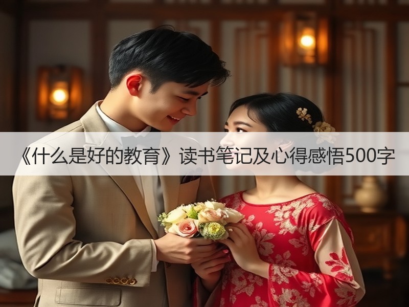 《什么是好的教育》读书笔记及心得感悟500字