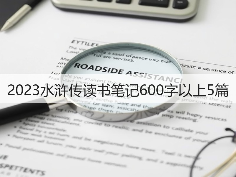 2023水浒传读书笔记600字以上5篇