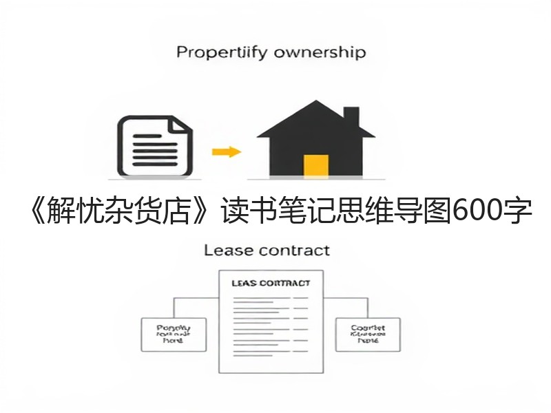 《解忧杂货店》读书笔记思维导图600字