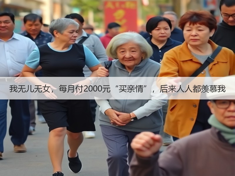 我无儿无女，每月付2000元“买亲情”，后来人人都羡慕我