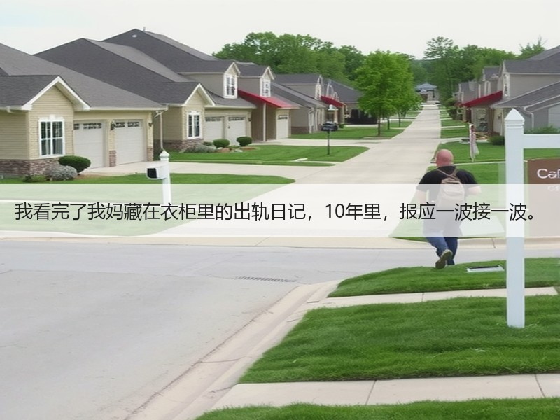 我看完了我妈藏在衣柜里的出轨日记，10年里，报应一波接一波。