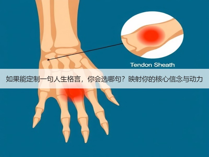 如果能定制一句人生格言，你会选哪句？映射你的核心信念与动力