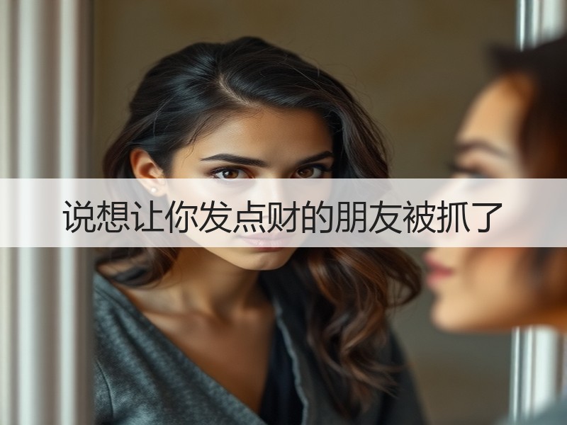 说想让你发点财的朋友被抓了