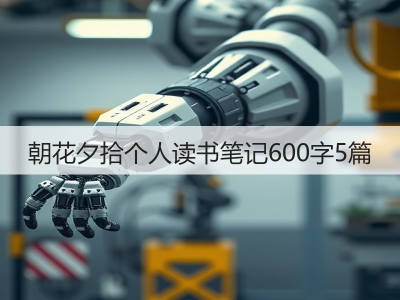 朝花夕拾个人读书笔记600字5篇