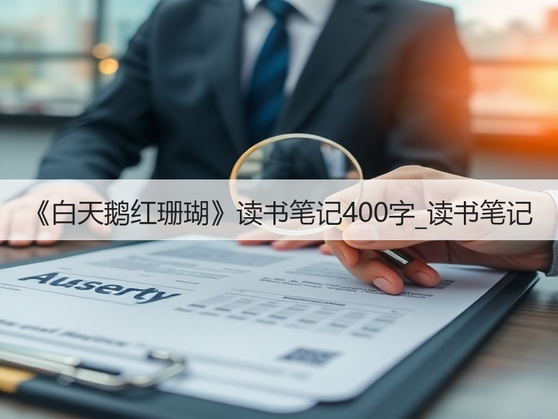 《白天鹅红珊瑚》读书笔记400字_读书笔记