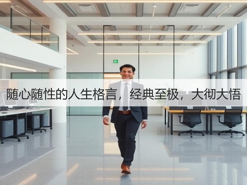 随心随性的人生格言，经典至极，大彻大悟