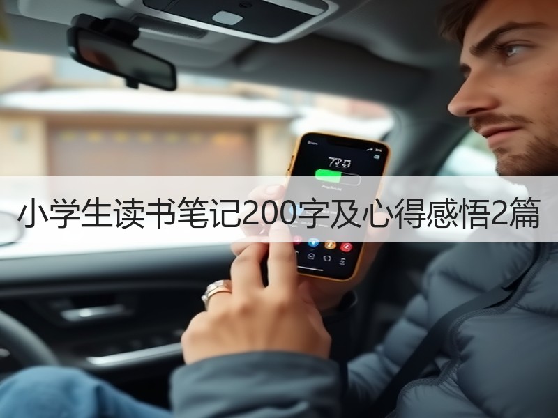 小学生读书笔记200字及心得感悟2篇
