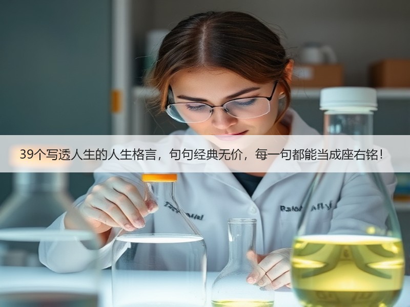 39个写透人生的人生格言，句句经典无价，每一句都能当成座右铭！