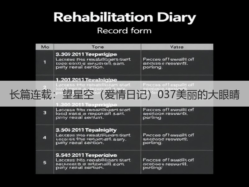 长篇连载：望星空（爱情日记）037美丽的大眼睛