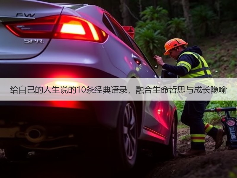 给自己的人生说的10条经典语录，融合生命哲思与成长隐喻