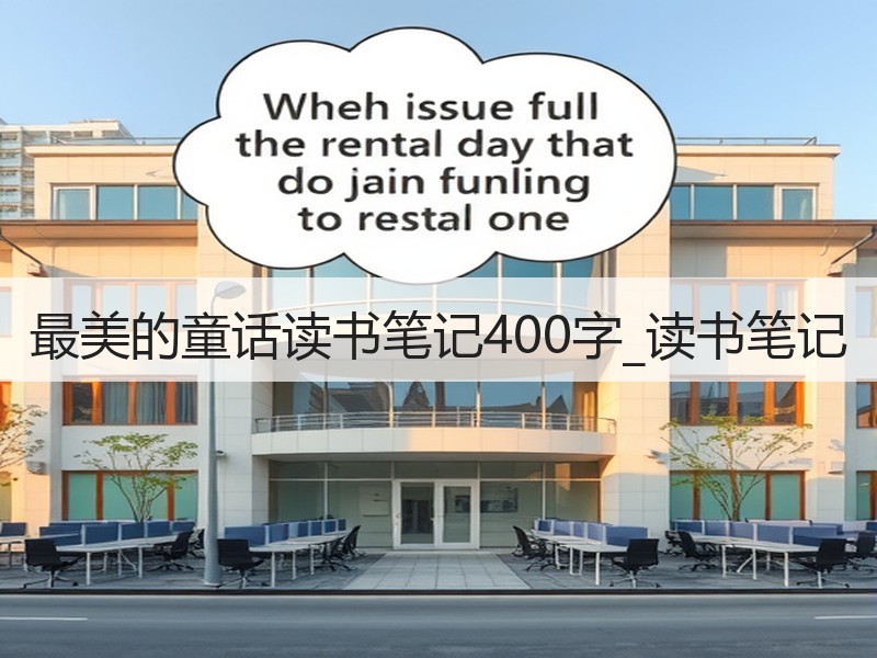 最美的童话读书笔记400字_读书笔记
