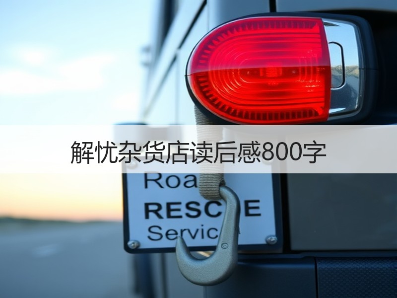 解忧杂货店读后感800字