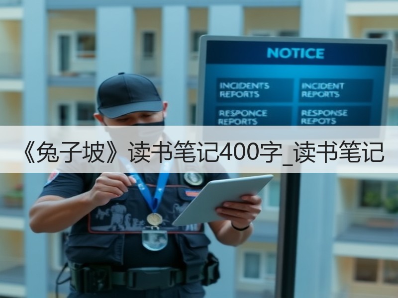 《兔子坡》读书笔记400字_读书笔记