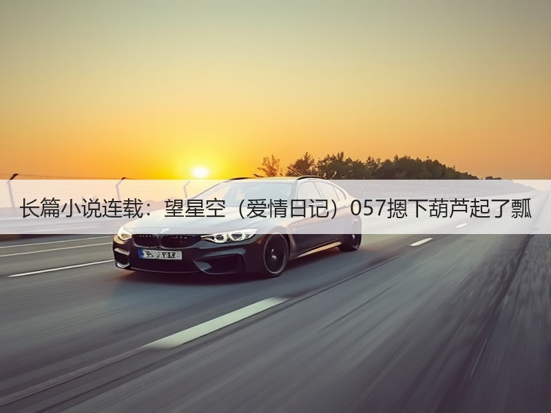 长篇小说连载：望星空（爱情日记）057摁下葫芦起了瓢