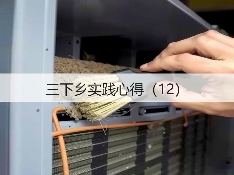 三下乡实践心得（12）