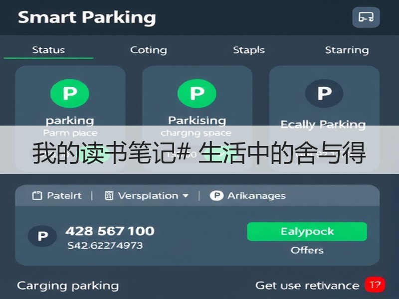 我的读书笔记# 生活中的舍与得
