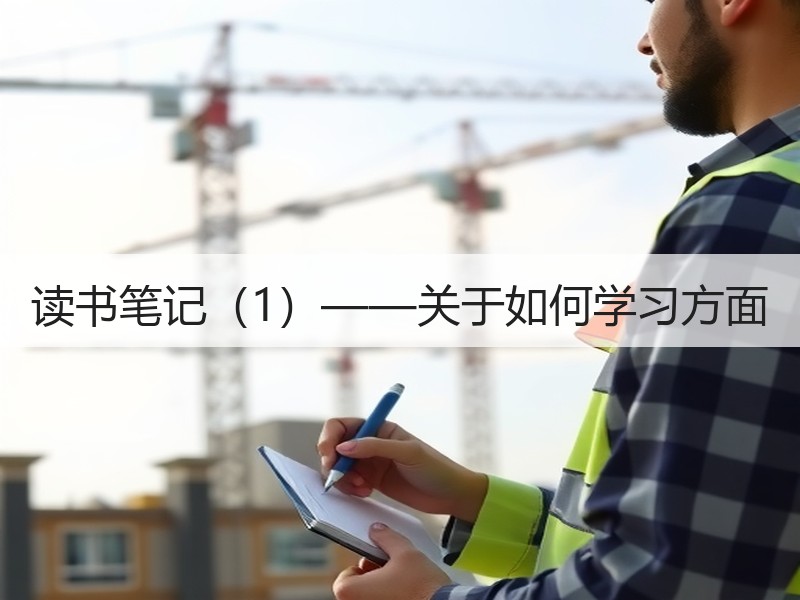 读书笔记（1）——关于如何学习方面