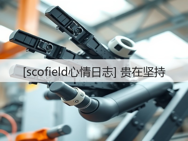 [scofield心情日志] 贵在坚持