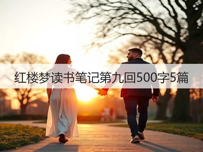 红楼梦读书笔记第九回500字5篇