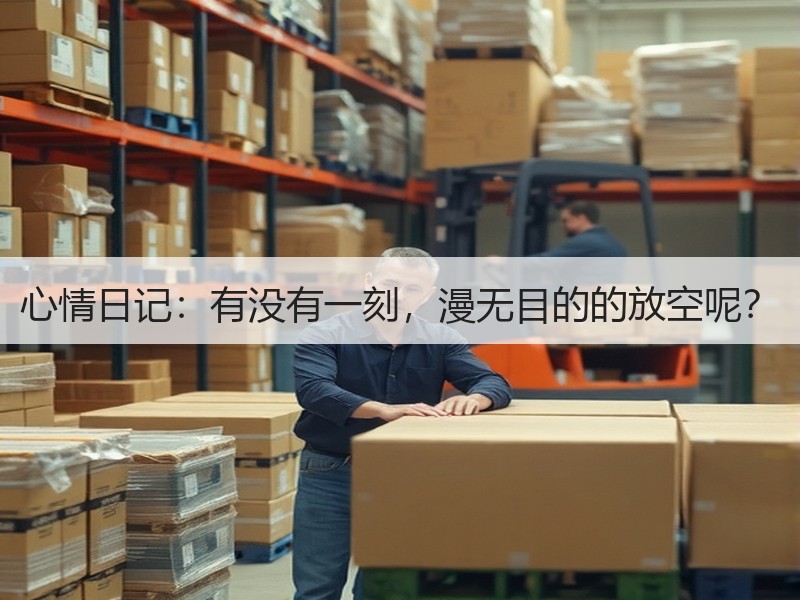 心情日记：有没有一刻，漫无目的的放空呢？