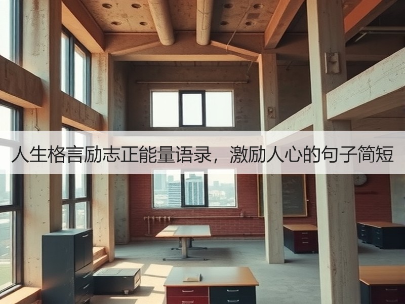 人生格言励志正能量语录，激励人心的句子简短