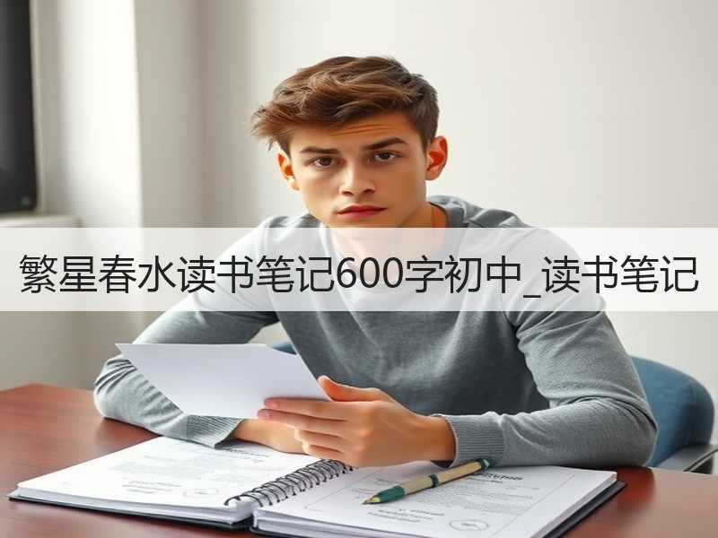 繁星春水读书笔记600字初中_读书笔记