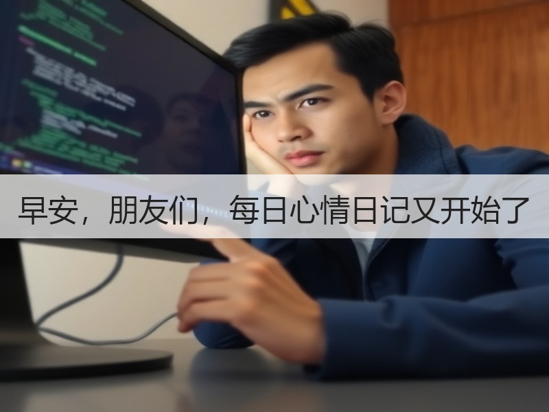 早安，朋友们，每日心情日记又开始了