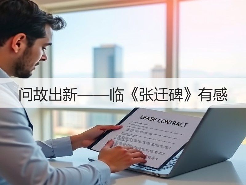 问故出新——临《张迁碑》有感