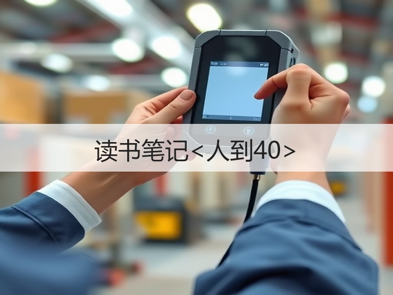 读书笔记<人到40>
