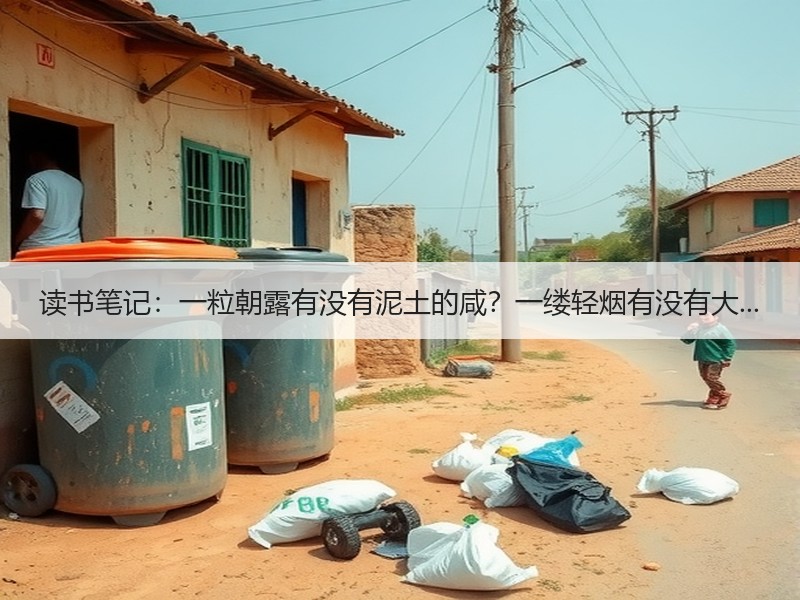 读书笔记：一粒朝露有没有泥土的咸？一缕轻烟有没有大...