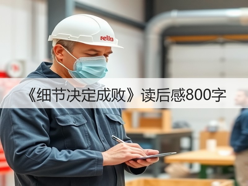 《细节决定成败》读后感800字