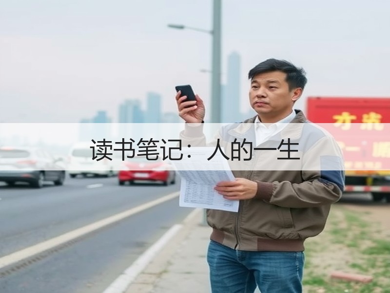 读书笔记：人的一生