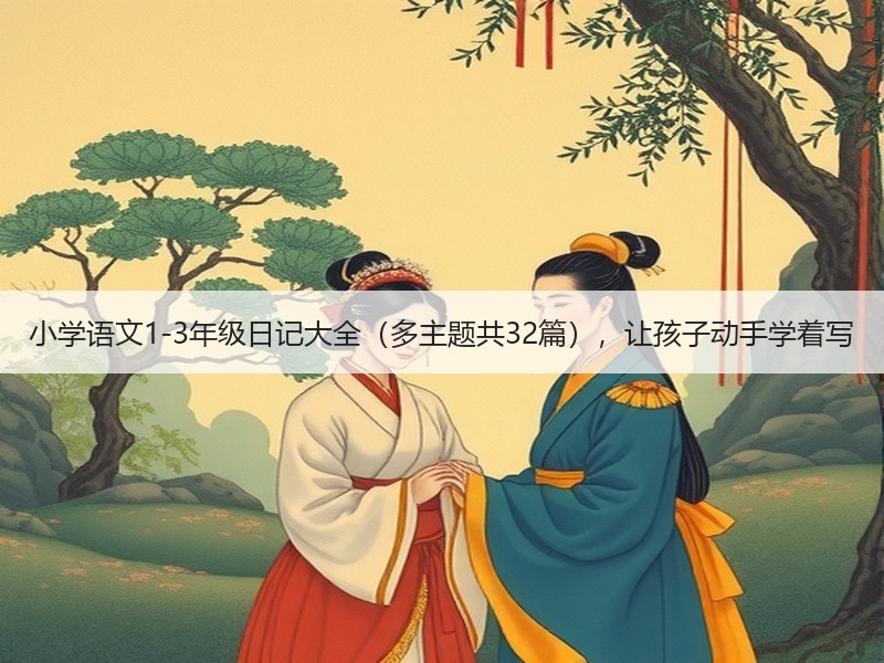 小学语文1-3年级日记大全（多主题共32篇），让孩子动手学着写