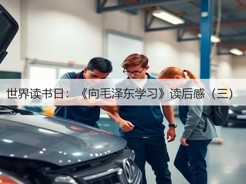 世界读书日：《向毛泽东学习》读后感（三）