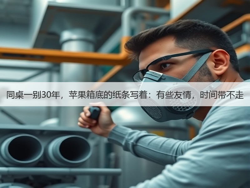 同桌一别30年，苹果箱底的纸条写着：有些友情，时间带不走