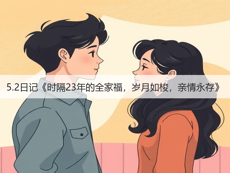 5.2日记《时隔23年的全家福，岁月如梭，亲情永存》